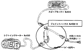 ジョイントハーネス4509-10 接続イメージ