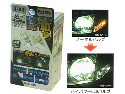 POLARG ライセンスランプハイパワーLED 商品・イメージ